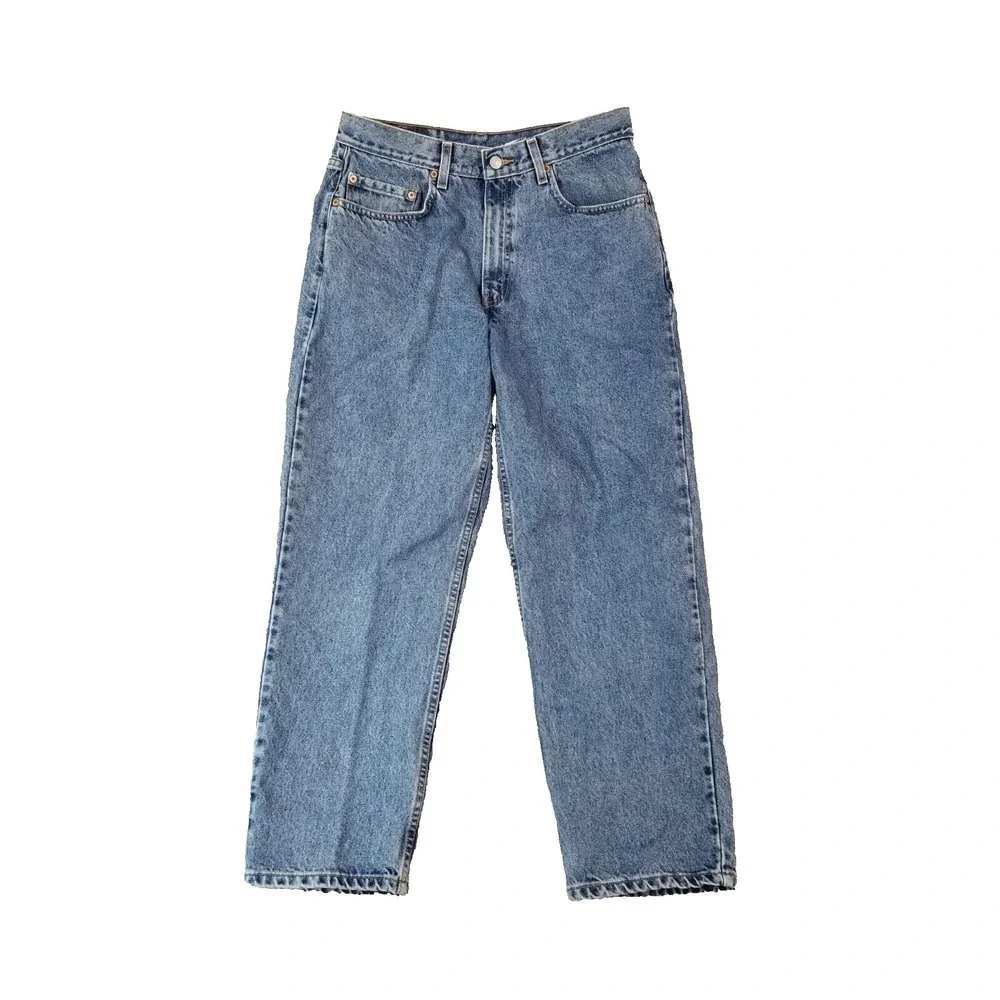 Levi's jeans men's 34x29 relaxed fit straight blue denim pants
